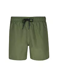 PAUL | Herren Badeshort Solid | Vert foncé