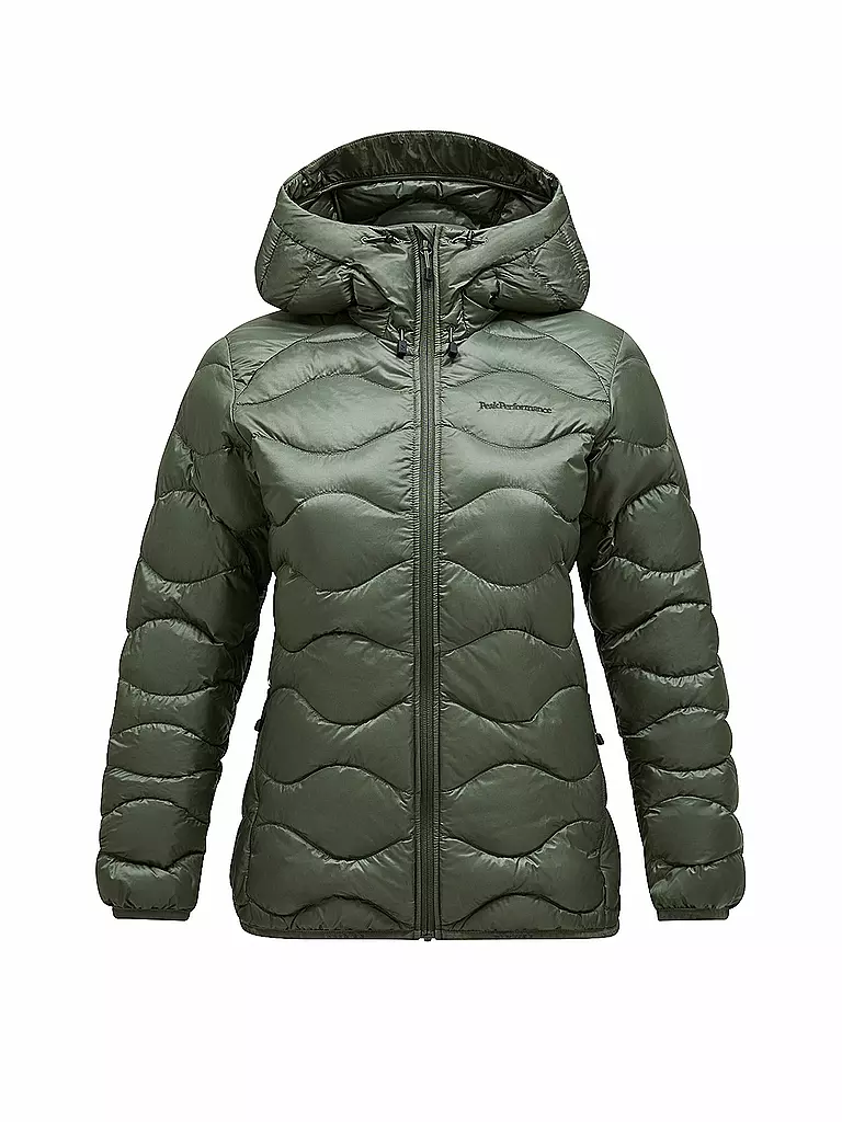PEAK PERFORMANCE | Damen Daunenjacke Helium Down Hoodie | Olive