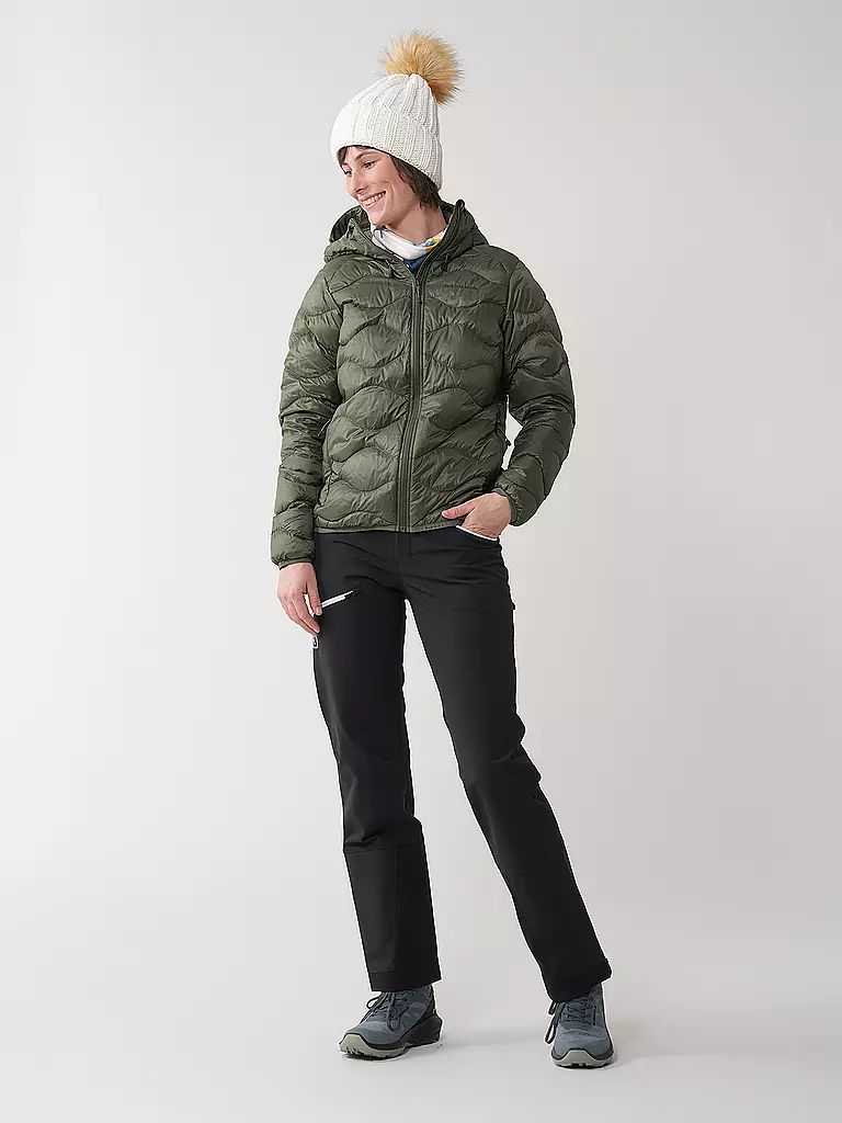 PEAK PERFORMANCE | Damen Daunenjacke Helium Down Hoodie | Olive