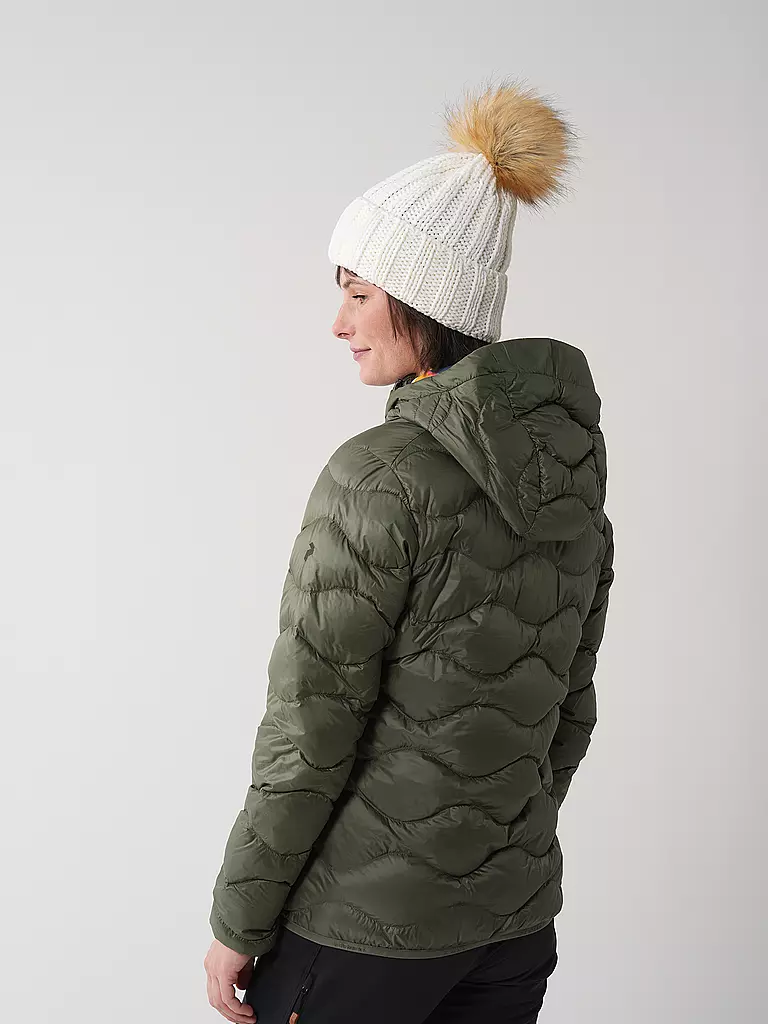 PEAK PERFORMANCE | Damen Daunenjacke Helium Down Hoodie | Olive
