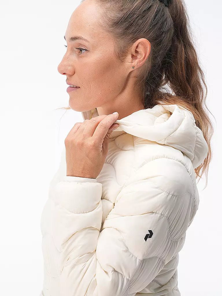 PEAK PERFORMANCE | Damen Freizeitjacke Helium Down Hoodie | Blanc