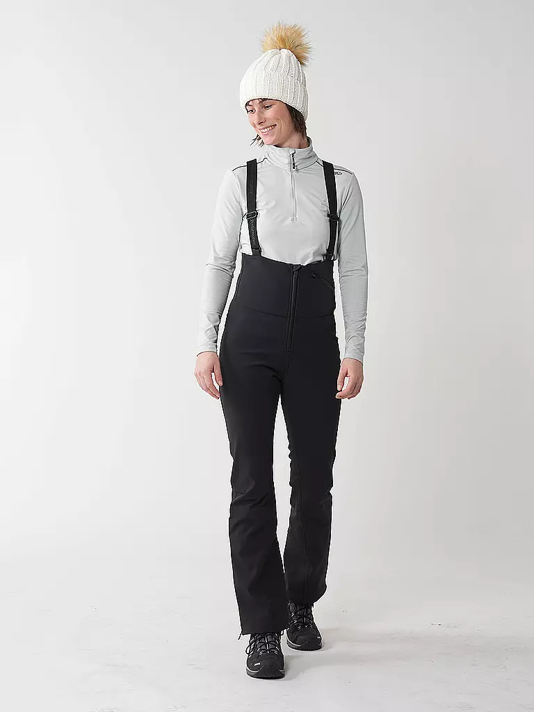 PEAK PERFORMANCE | Pantalon de ski femme Softshell Stretch à bavette |