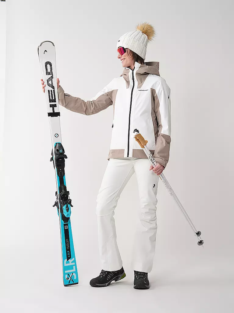 PEAK PERFORMANCE | Pantalon de ski softshell stretch femme | Crème