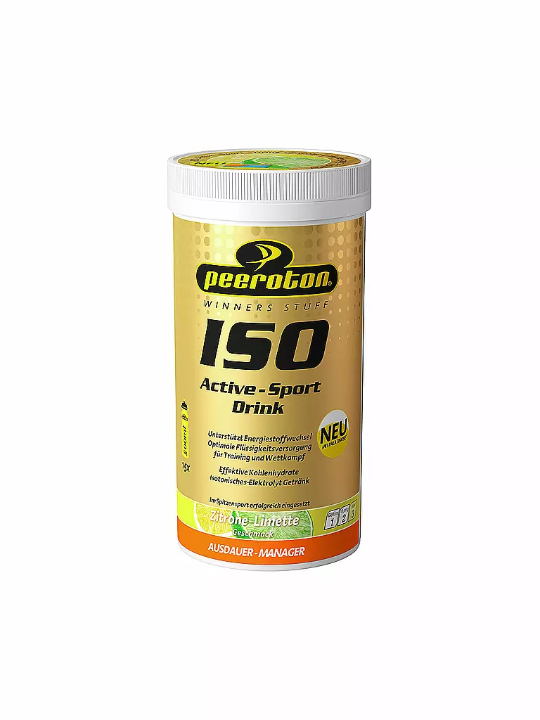 PEEROTON | Boisson isotonique en poudre Iso Active Citron-Citron vert 300g | Multicolore