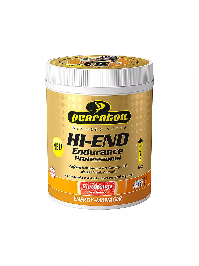 PEEROTON | HI-END Boisson Énergétique d'Endurance Professionnelle Orange Sanguine 600g Christoph Strasser | Multicolore