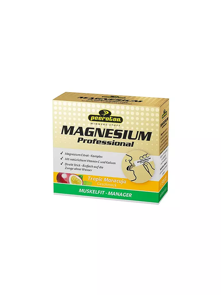 PEEROTON | Magnésium Professional Tropic Maracuja 20 sticks de 2,5 g | Multicolore