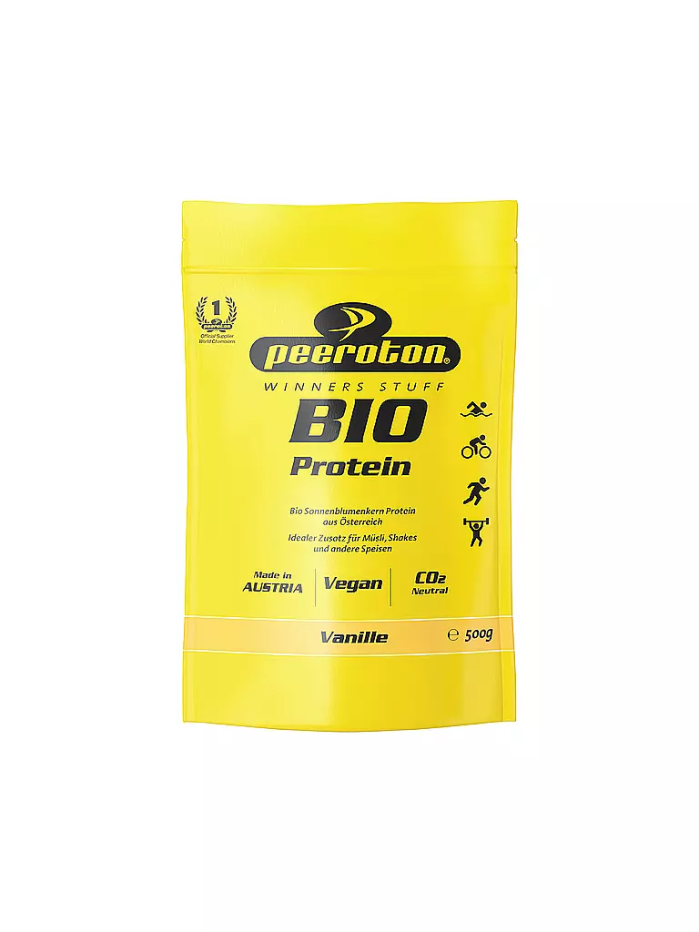 PEEROTON | Poudre de boisson Bio Protéine 500g Vanille | Multicolore