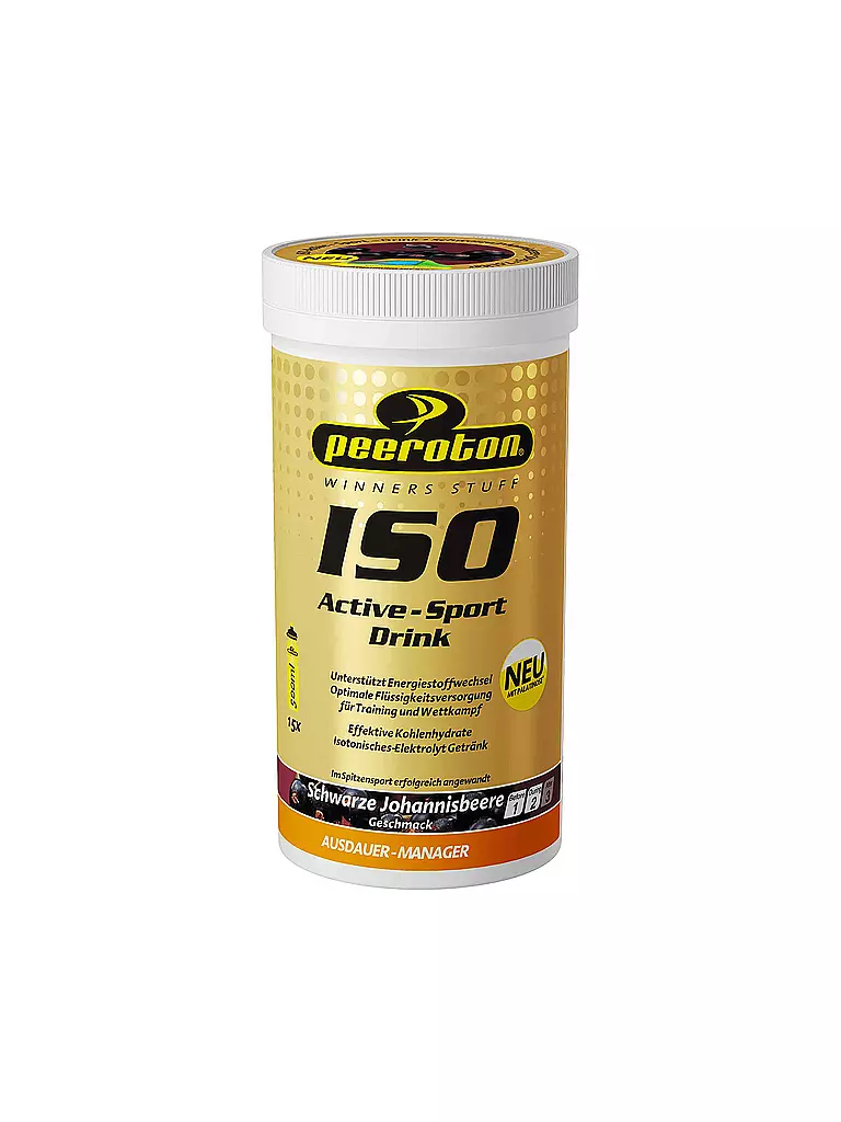 PEEROTON | Poudre pour boisson isotonique Iso Active Cassis 300g | Multicolore