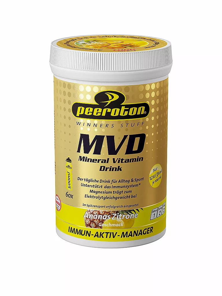PEEROTON | Poudre pour boisson MVD Ananas/Citron 300g | Multicolore