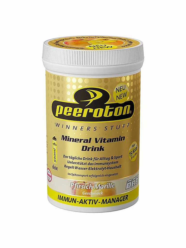 PEEROTON | Poudre pour boisson MVD Pêche/Abricot 300g | Multicolore