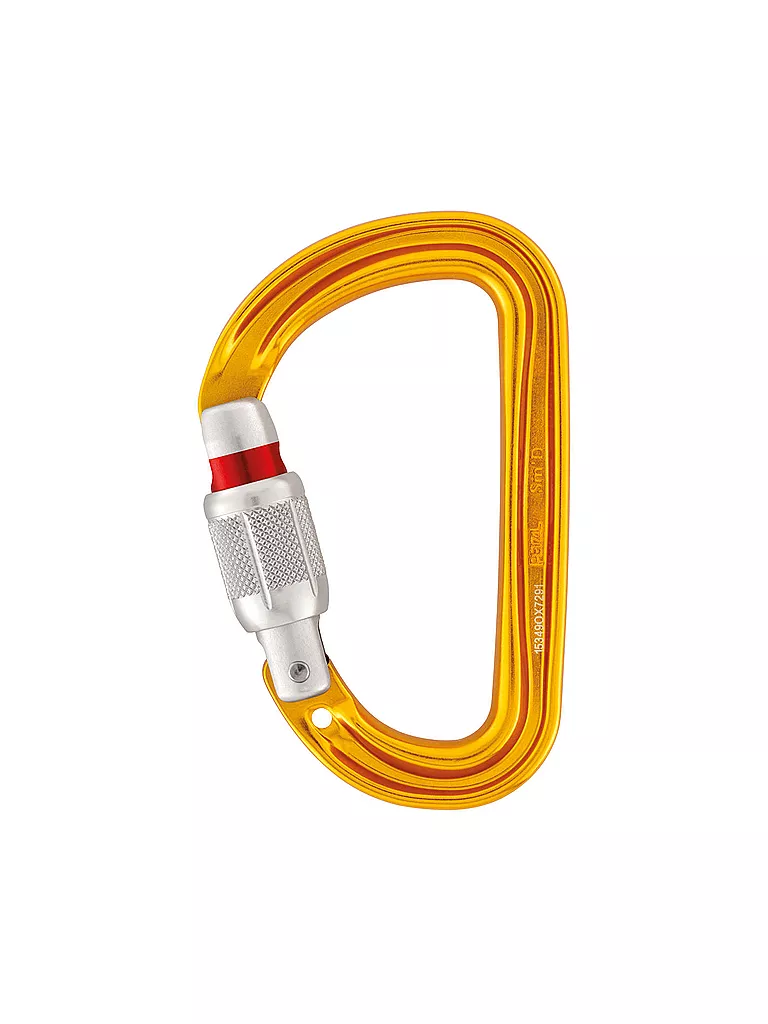 PETZL | Mousqueton Sm'D Twist Lock | Jaune