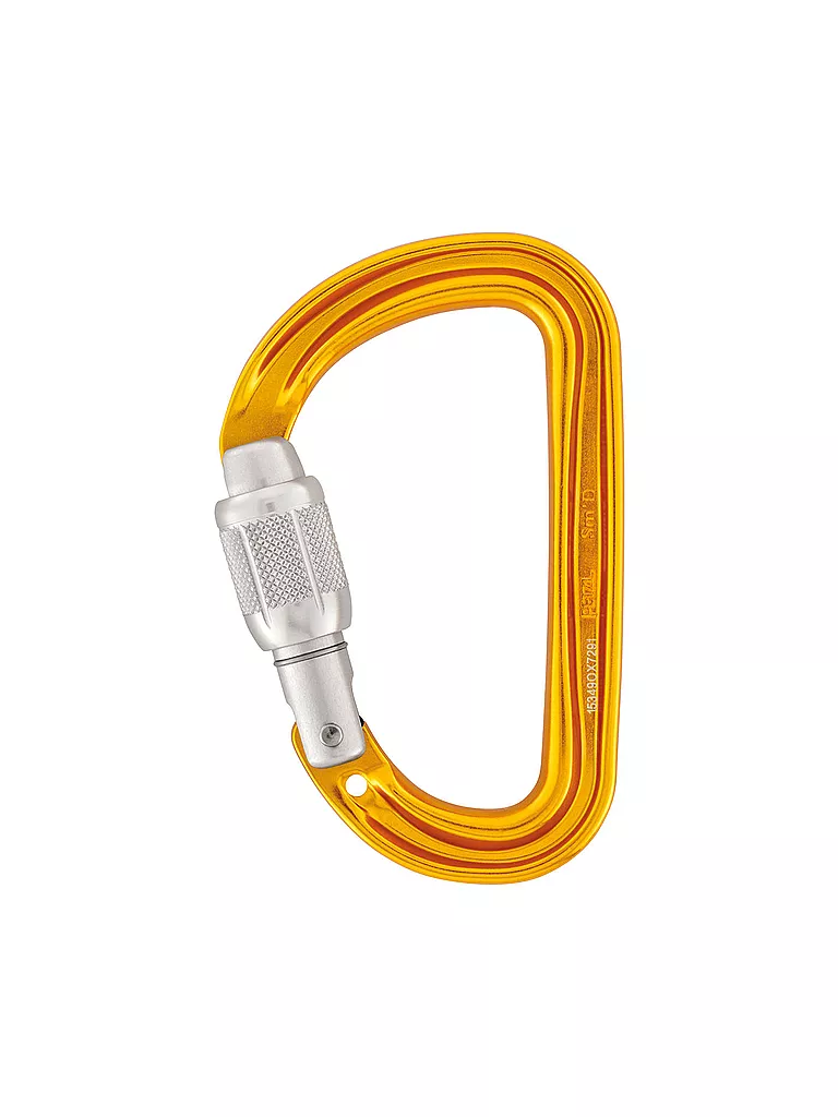 PETZL | Mousqueton Sm'D Twist Lock | Jaune