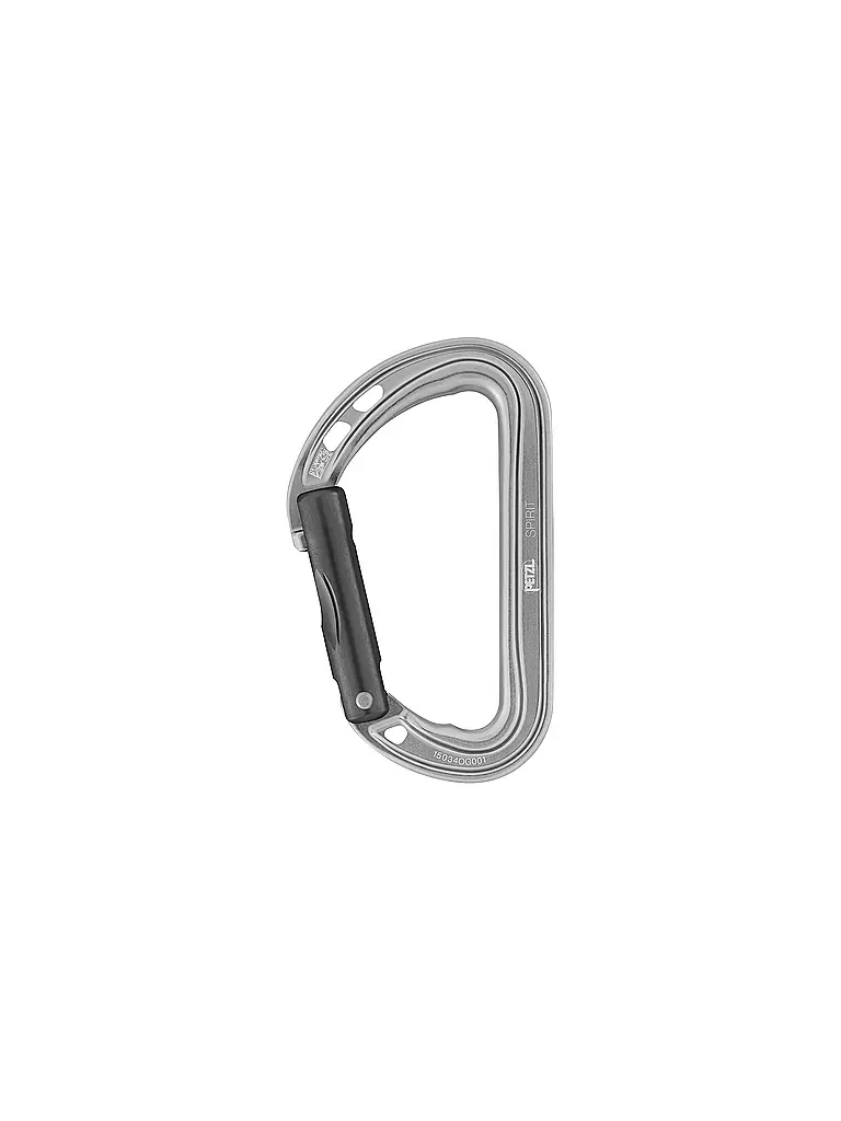 PETZL | Mousqueton Spirit doigt droit | Gris