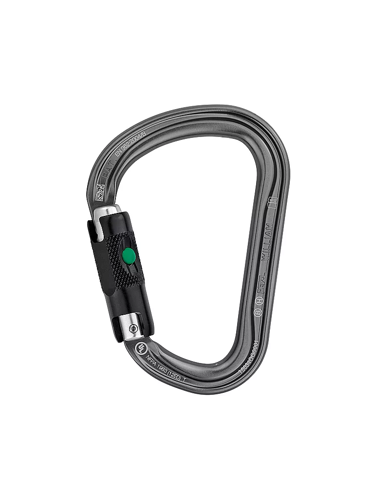 PETZL | Mousqueton William Ball-Lock | Gris