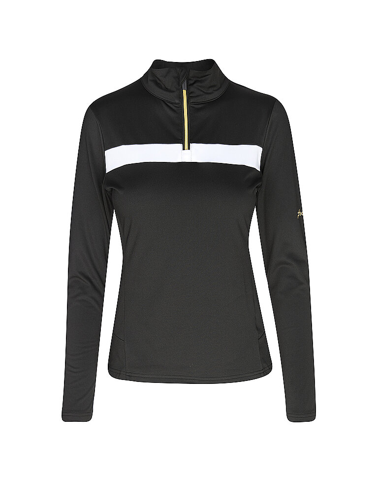 Sous-pull zippé Accent doré noir 36