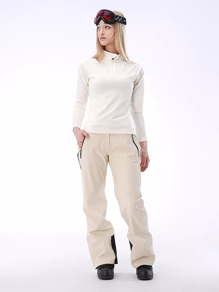 PHENIX | Damen Unterzieh Zipshirt Retro Future | Blanc