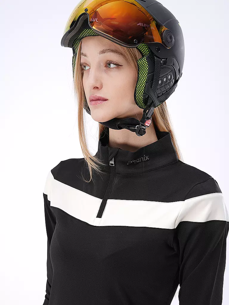 PHENIX | Damen Unterzieh Zipshirt Space Hunter | Noir