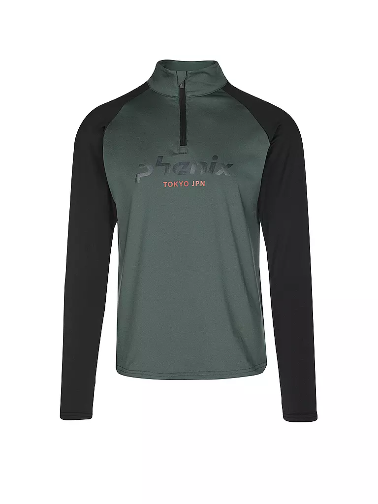 PHENIX | Herren Unterzieh Zipshirt  PH Logo Inner | Vert foncé