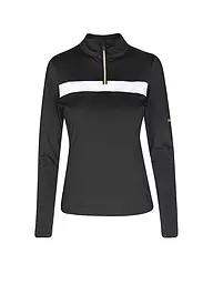 PHENIX | Sous-pull zippé femme Accent doré | Noir