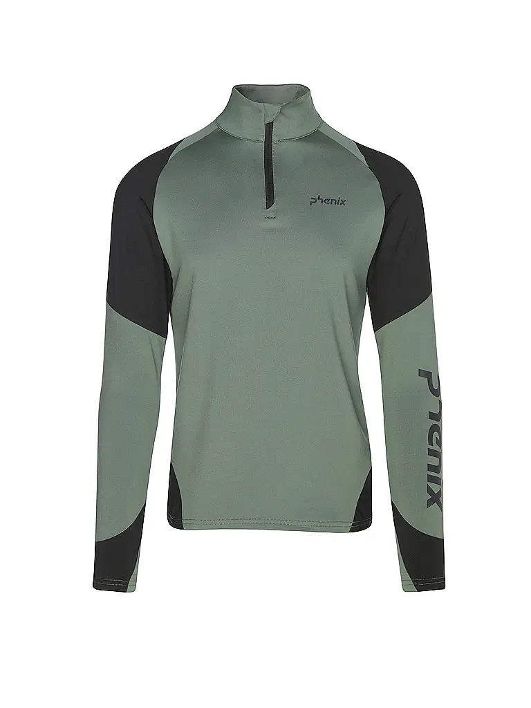 PHENIX | Sous-pull zippé homme | Olive
