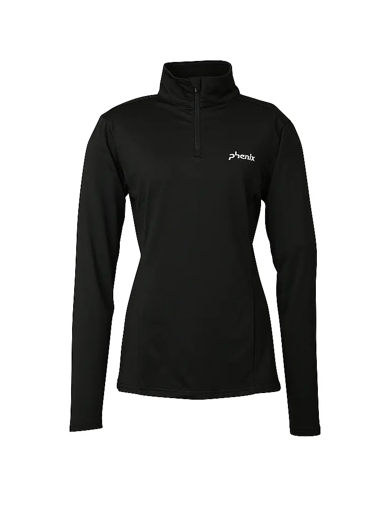 PHENIX | Sous-pull zippé pour femme Basic Set In Sleeve 1/2 | Noir