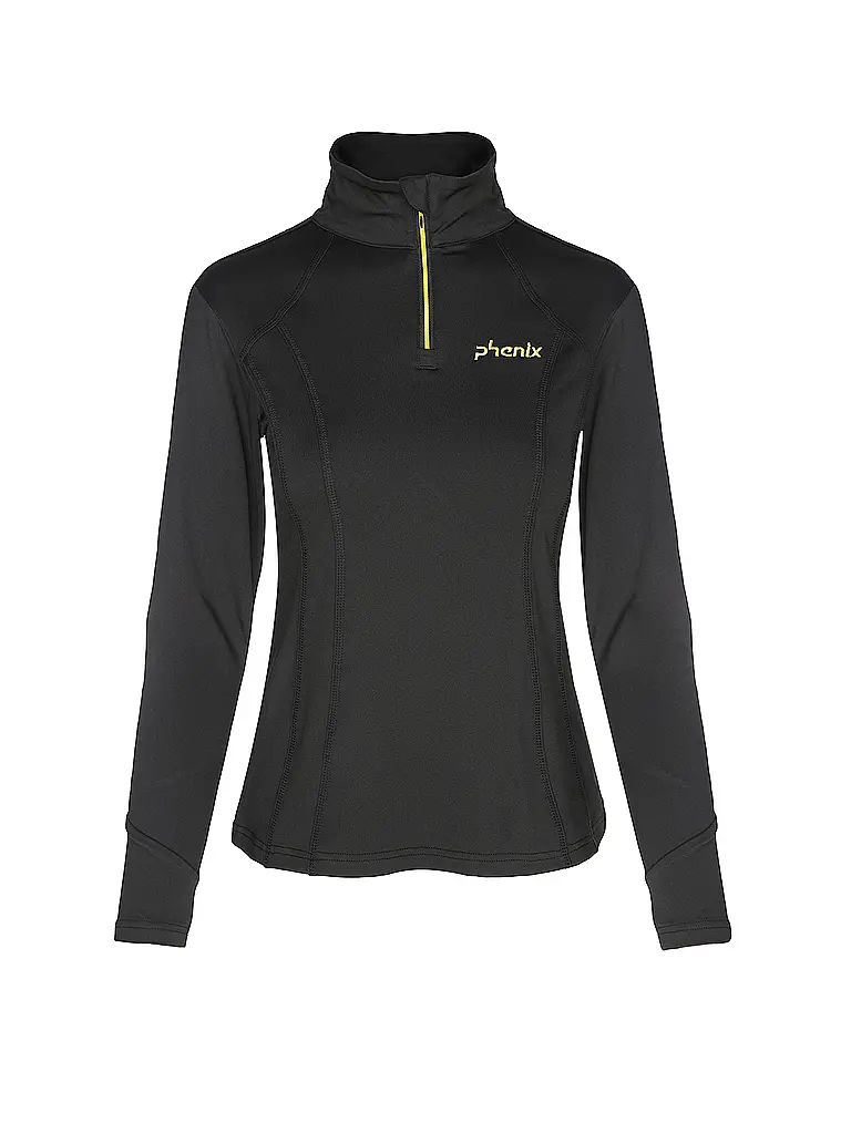 PHENIX | Sous-pull zippé pour femme | Noir