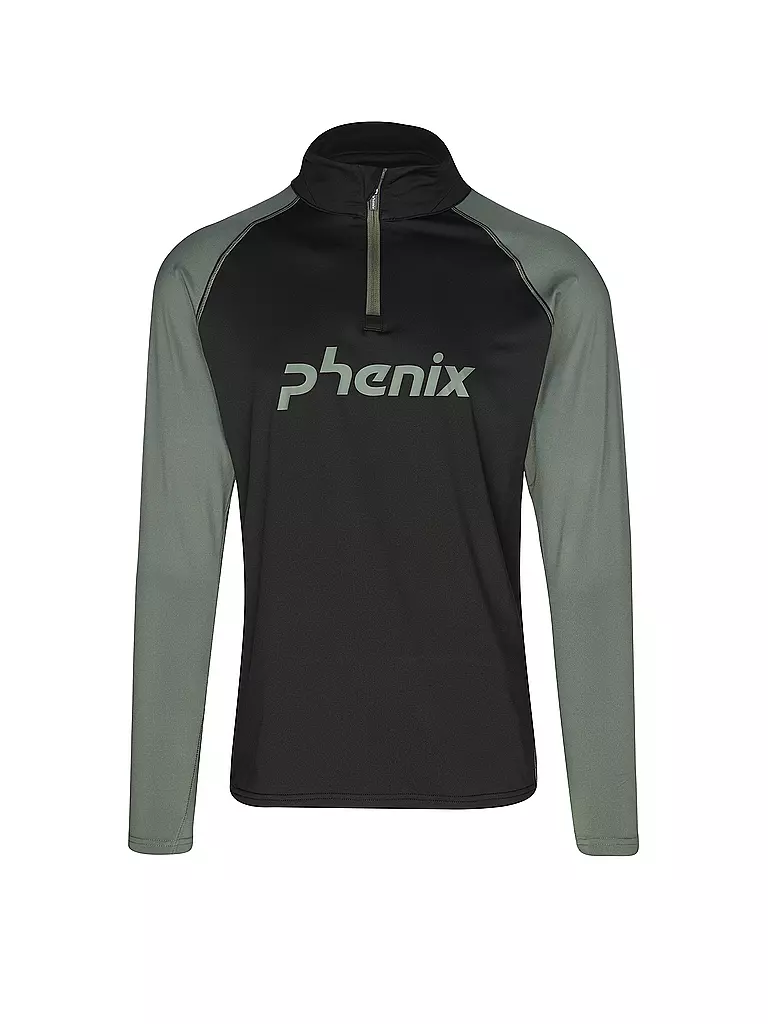 PHENIX | Sous-pull zippé pour homme | Noir