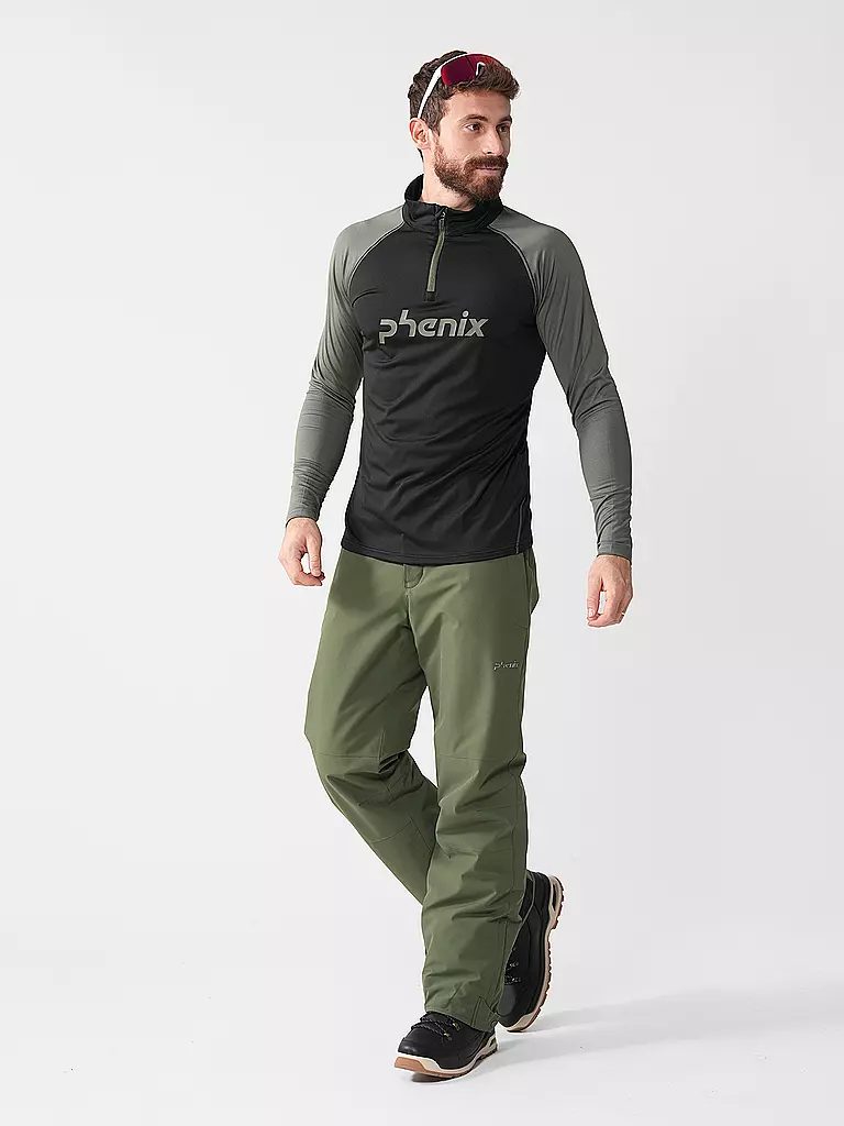 PHENIX | Sous-pull zippé pour homme | Noir