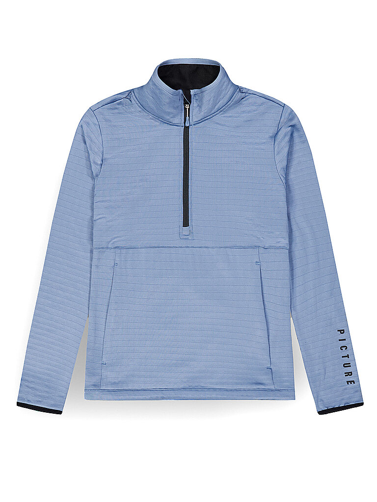 Fleecepullover zippé Bake bleu clair M