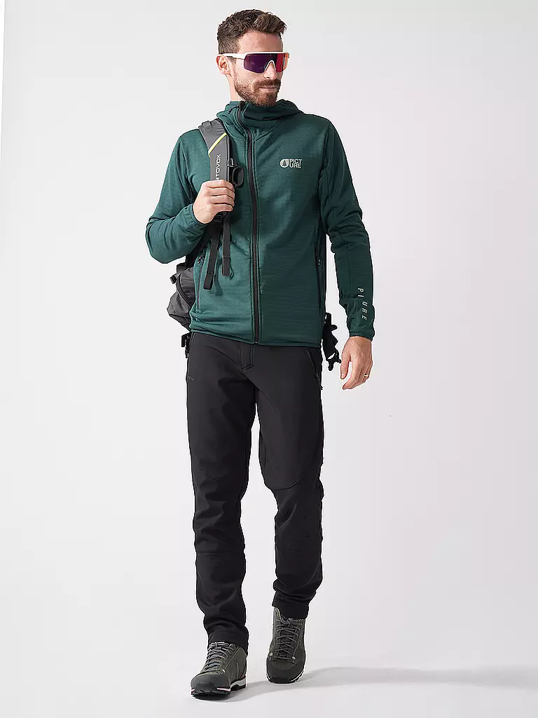 PICTURE | Veste polaire de sous-couche Bake Grid Fleece pour hommes | Bleu foncé
