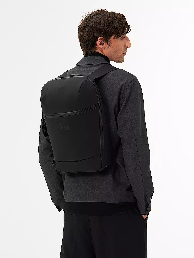 PINQPONQ | Rucksack Kontor Solid 16L | Noir
