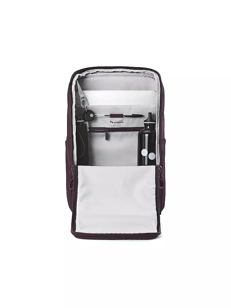 PINQPONQ | Rucksack Purik 21L | Rouge foncé