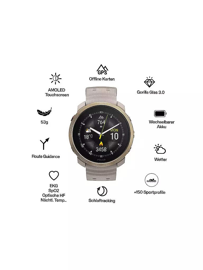 POLAR | Montre intelligente de fitness Vantage M3 | Or