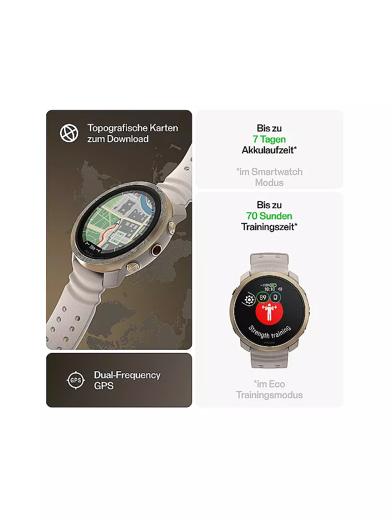 POLAR | Montre intelligente de fitness Vantage M3 | Or