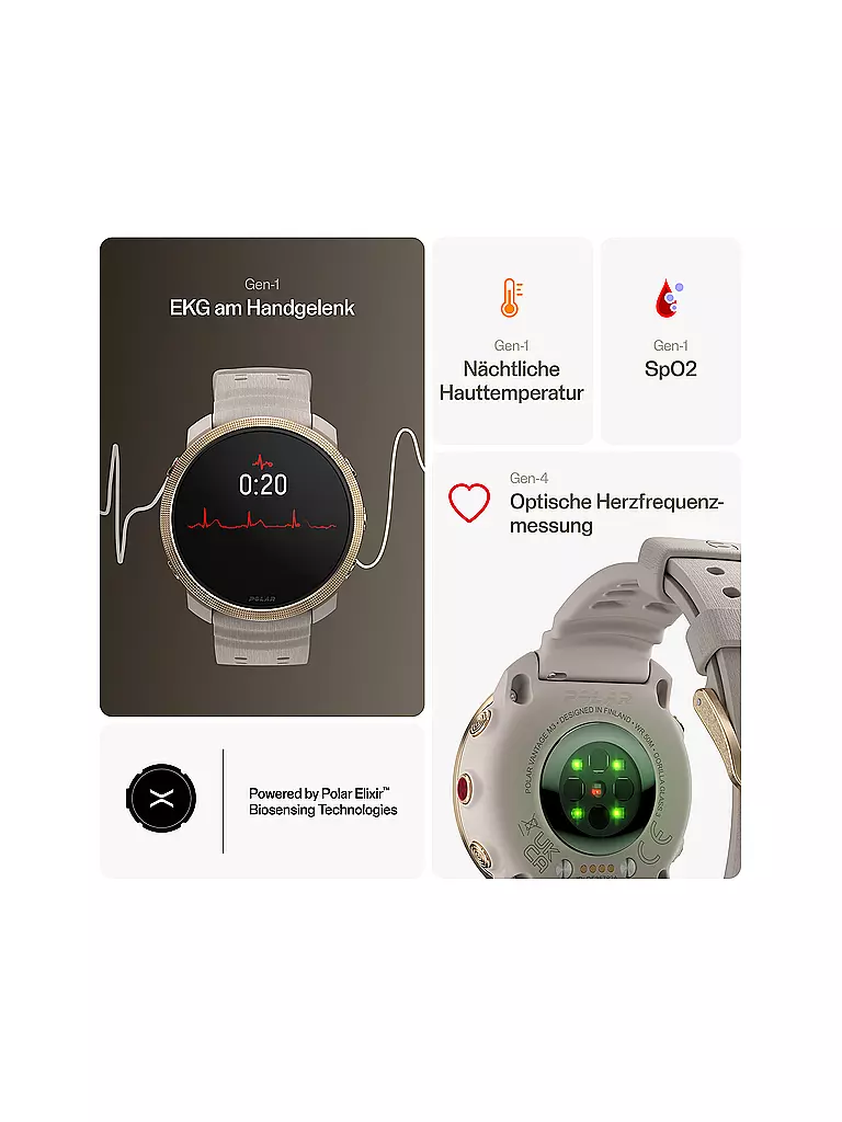 POLAR | Montre intelligente de fitness Vantage M3 | Or