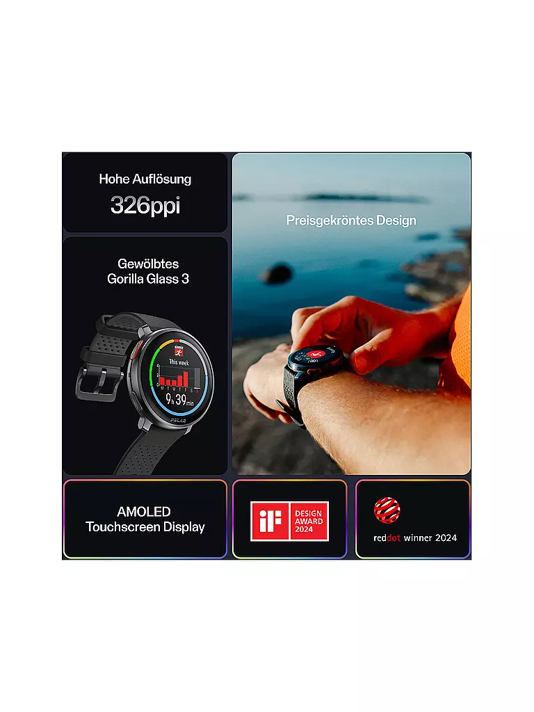 POLAR | Montre multisport GPS Vantage V3 S-L | Noir