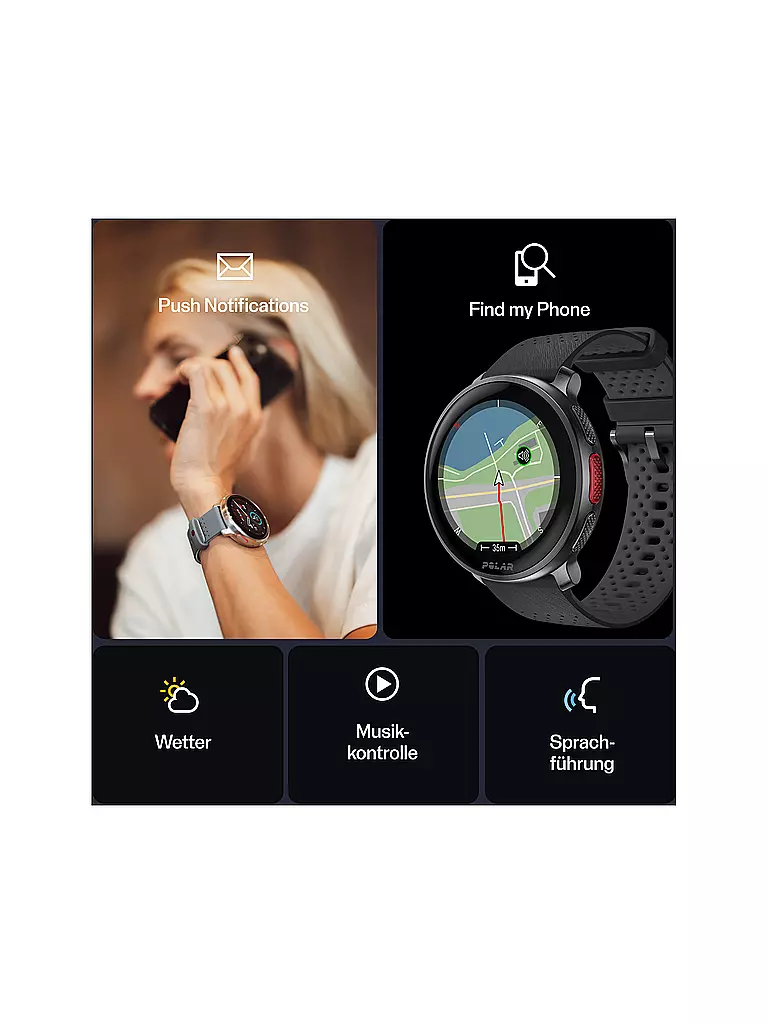 POLAR | Montre multisport GPS Vantage V3 S-L | Noir