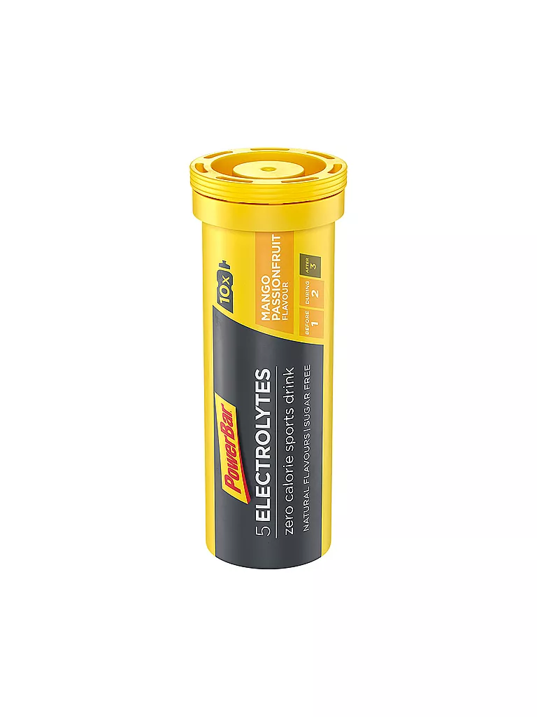 POWER BAR | 5 Electrolytes Comprimés effervescents Mangue-Fruit de la passion | Multicolore