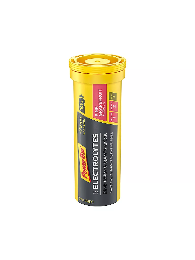 POWER BAR | 5 Electrolytes Comprimés Effervescents Pamplemousse Rose | Multicolore