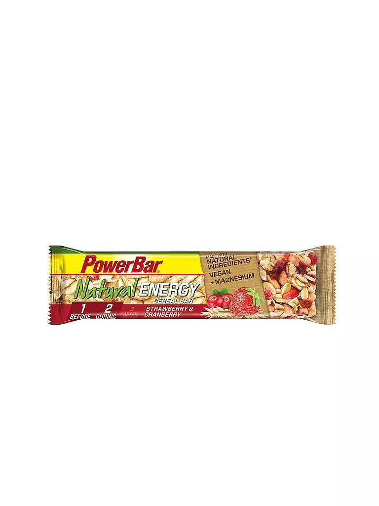 POWER BAR | Barre énergétique Natural Energy Cereal Fraise-Canneberge 40g | Multicolore