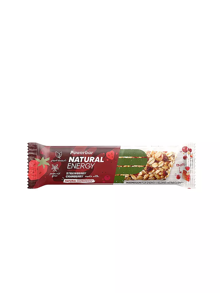 POWER BAR | Barre énergétique Natural Energy Cereal Fraise/Canneberge 40g | Multicolore