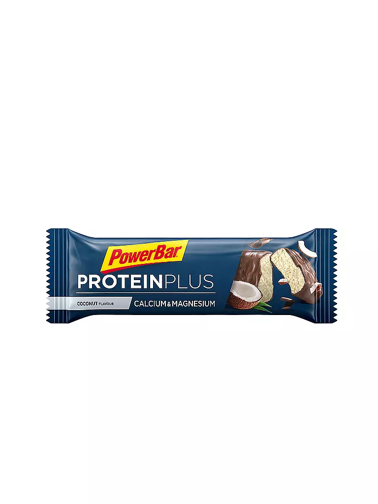 POWER BAR | Barre protéinée Protein Plus Calcium & Magnésium Coco 35g | Noir