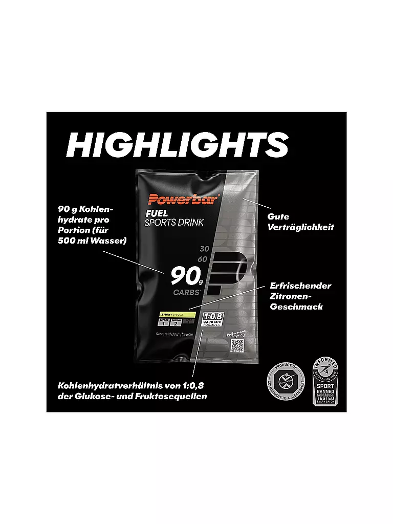 POWER BAR | Boisson énergétique en poudre Fuel Sports Drink Lemon |