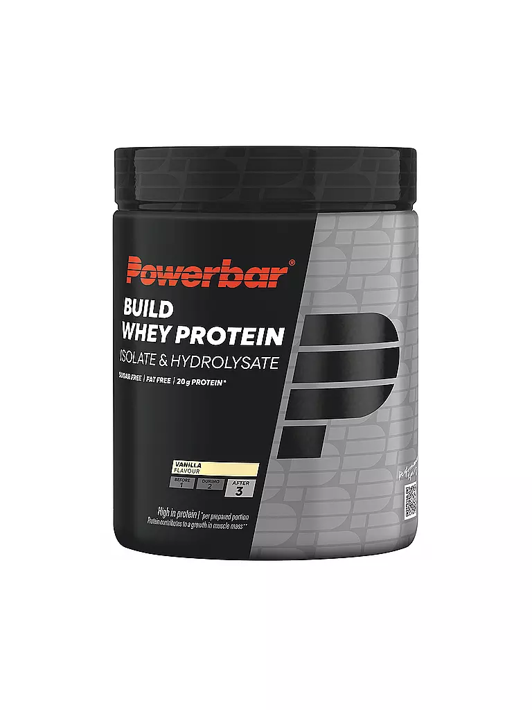 POWER BAR | Boisson en poudre Build Whey Protein Isolate & Hydroisolate Poudre 550g Vanille | Multicolore