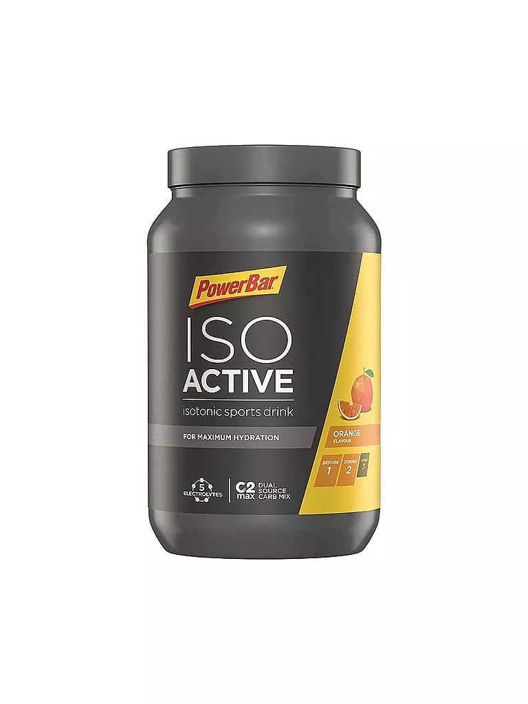 POWER BAR | Boisson isotonique en poudre Isoactive Orange 1320g | Multicolore