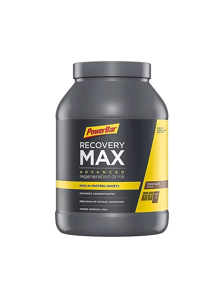 POWER BAR | Poudre de boisson glucidique et protéinée Recovery Max Chocolate 1144g | Multicolore