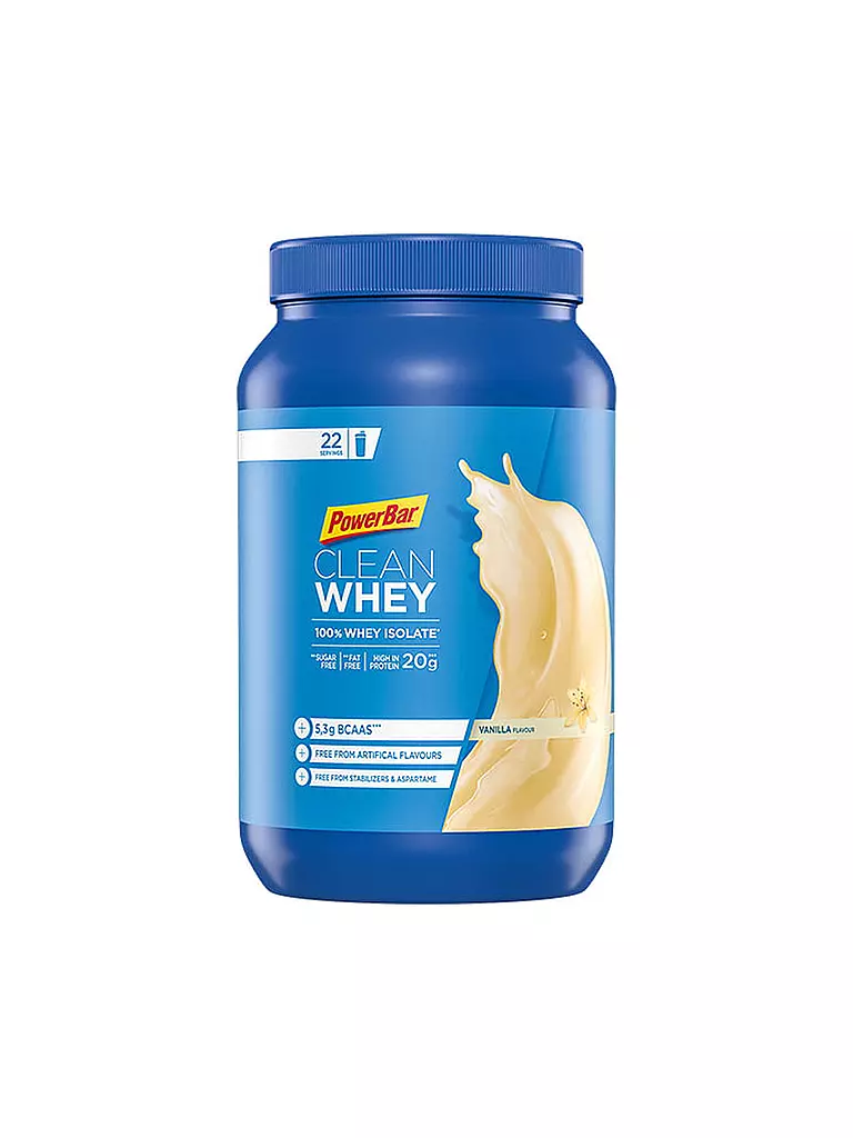 POWER BAR | Protéine en poudre Clean Whey 100% Whey Isolate Vanille 570g | Multicolore