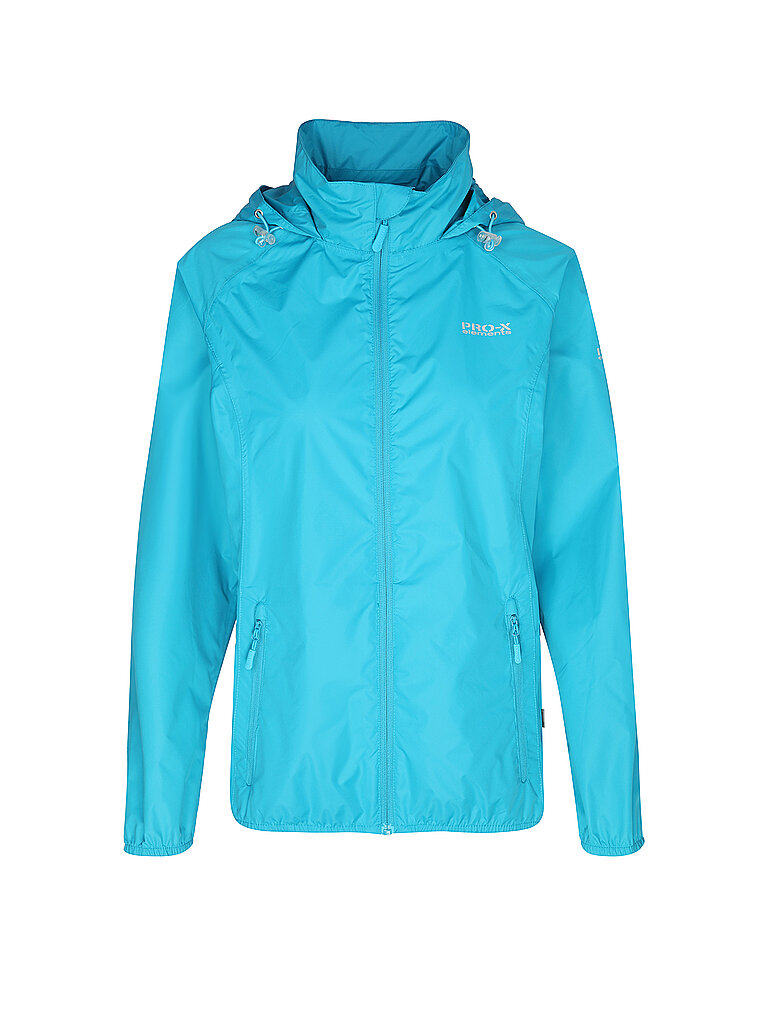 Veste de pluie compressible turquoise 46
