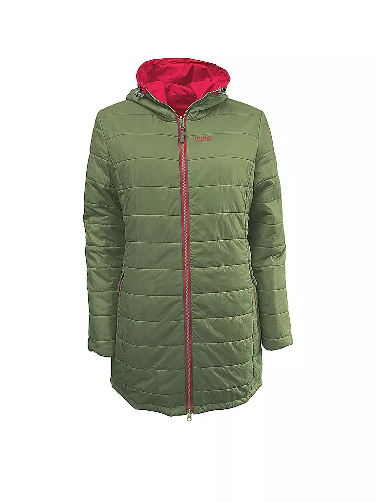 PRO-X ELEMENTS | Manteau de pluie 2L matelassé pour femme | Rose vif
