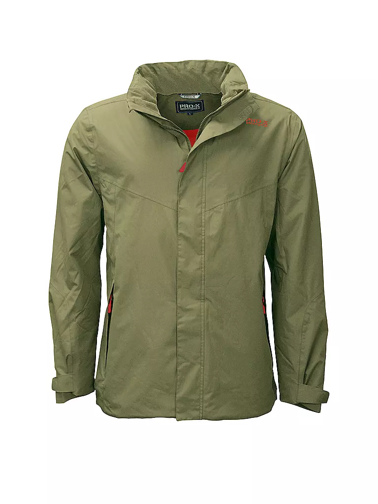 PRO-X ELEMENTS | Veste de pluie homme 2L matelassée | Olive
